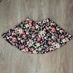 Wet Seal Multicolor Floral Mini Skater Skirt Size: Medium.
